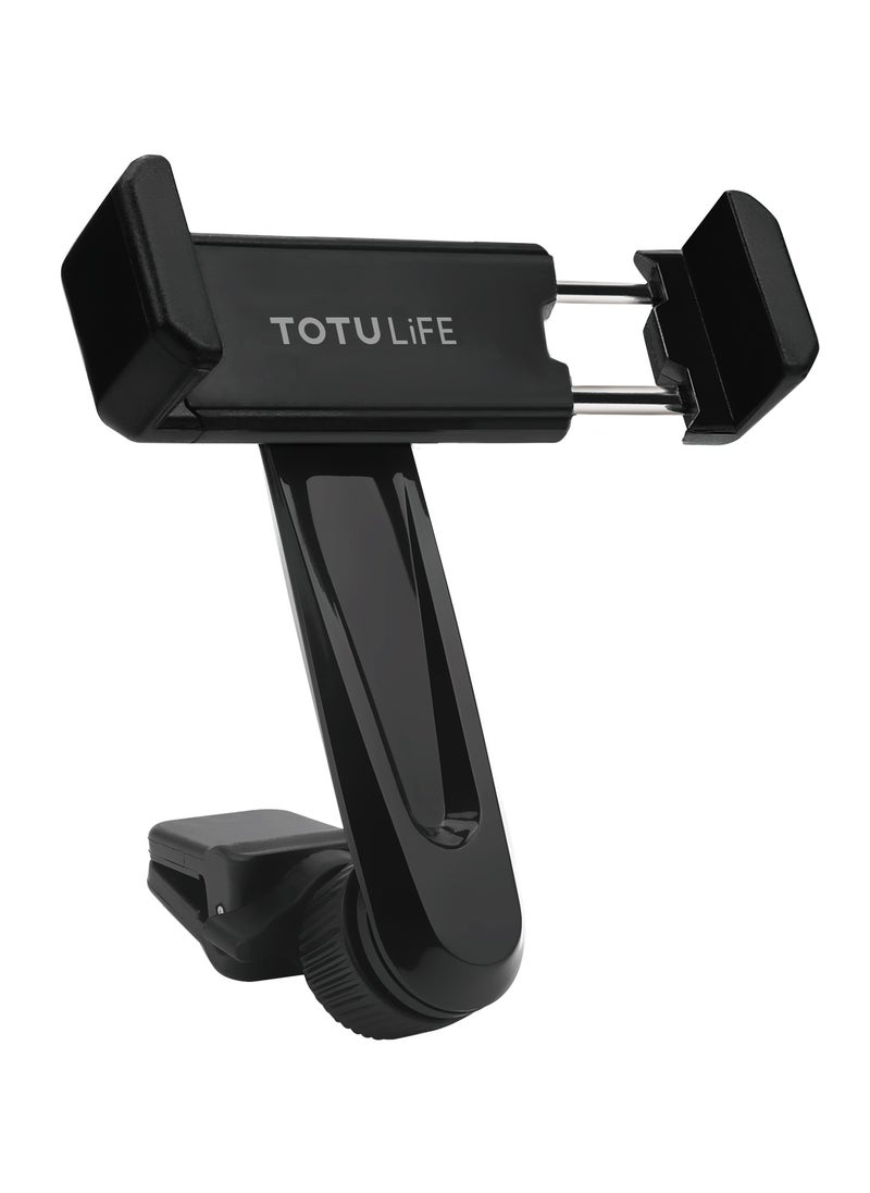 Totulife حامل الهاتف المحمول للسيارة على شكل مشبك التمساح - أسود  - Image 2