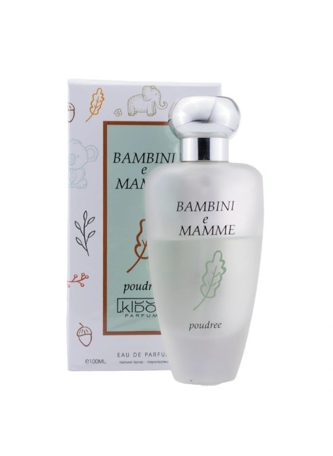 KIDOU PARFUMS Bambini e Mamme Poudree Eau de Parfum - A Gentle Fragrance for Kids, 100ml  - Image 1