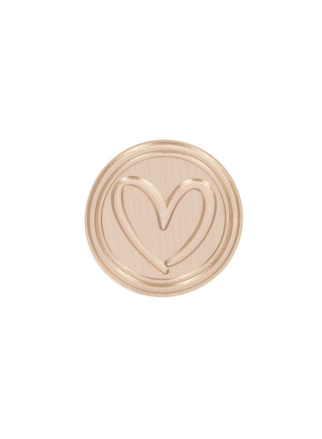 Yoption Sweet Heart Wax Seal Stamp, Vintage Brass Head Wooden Hilt Sealing Wax Stamp For Wedding Christmas Party Invitations Envelopes Gift Wrapping - Image 3