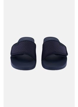 FitFlop Men Iqushion Adjustable Slip On Slides, Navy Blue  - Image 4