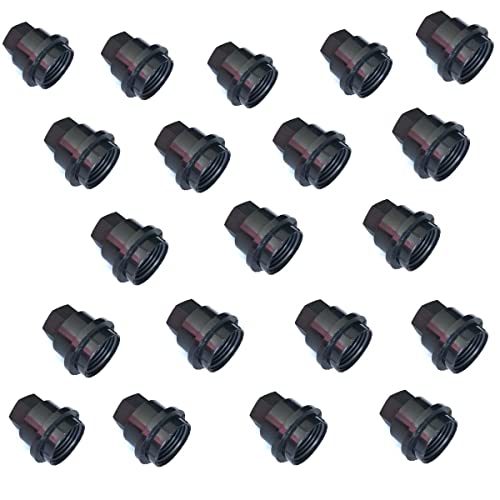 FainWan 20PCS Black Lug Nut Covers Cap Set 15661036 Compatible with Chev-rolet S10 Blazer G-M-C Sonama - Image 1
