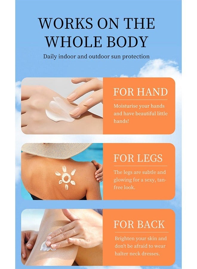 MAYCHEER SPF90+ Sunscreen Cream - Matte Foundation Moisturizing Sunblock- Body Whitening Long Lasting UV Protector Sunscreen Moisturizing Solar Blocker Waterproof Skin Care 60g - Image 4