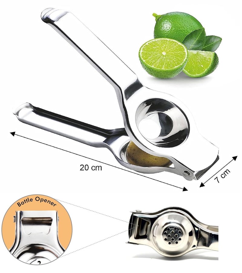 PARSE PERSONAL CARE Duck Heavy Steel Lemon Squeezer with Bottle Opener Food Grade Stainless Steel Set of 1 Silver - Image 5