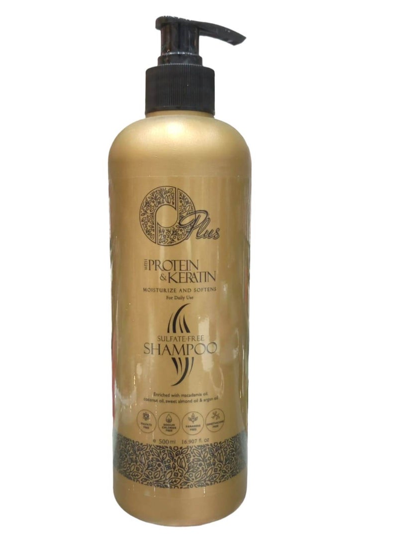 Oplus Shampoo For Hair Treated With Protein And Keratin 500 ml - Image 1