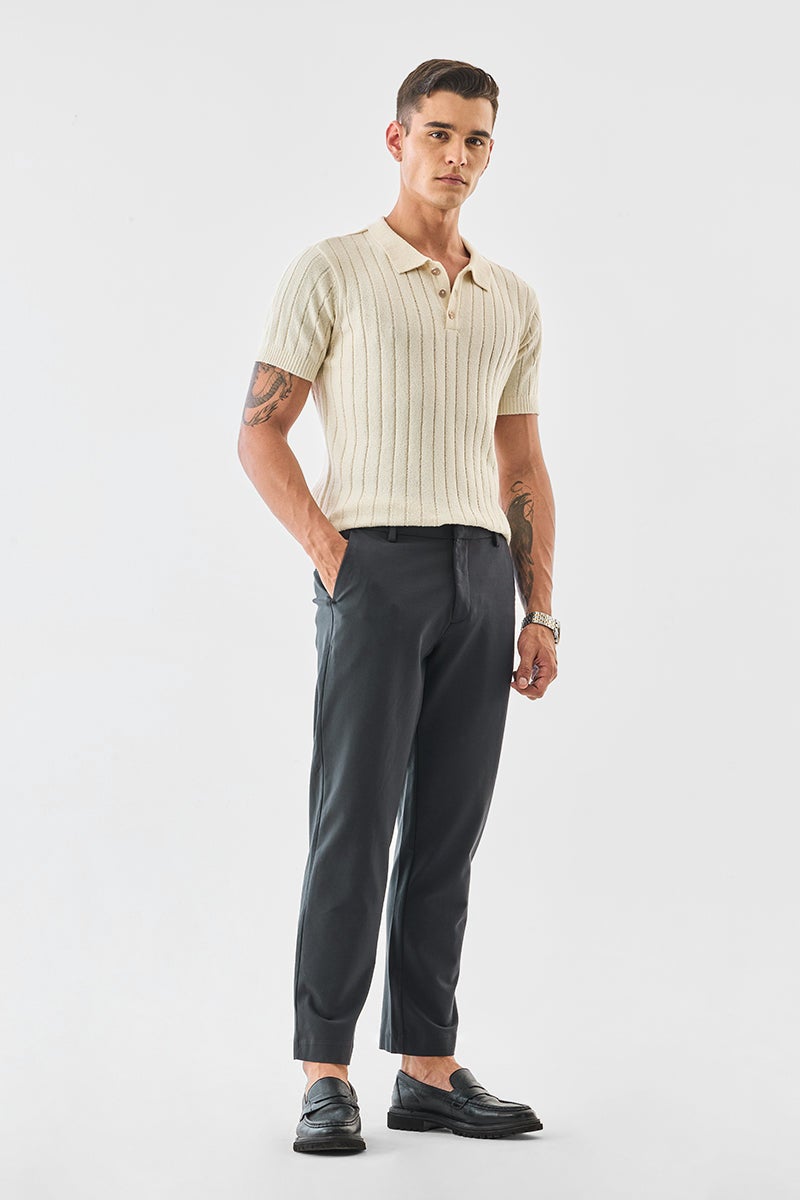SNITCH Slim Fit Stretch Trousers - Image 2