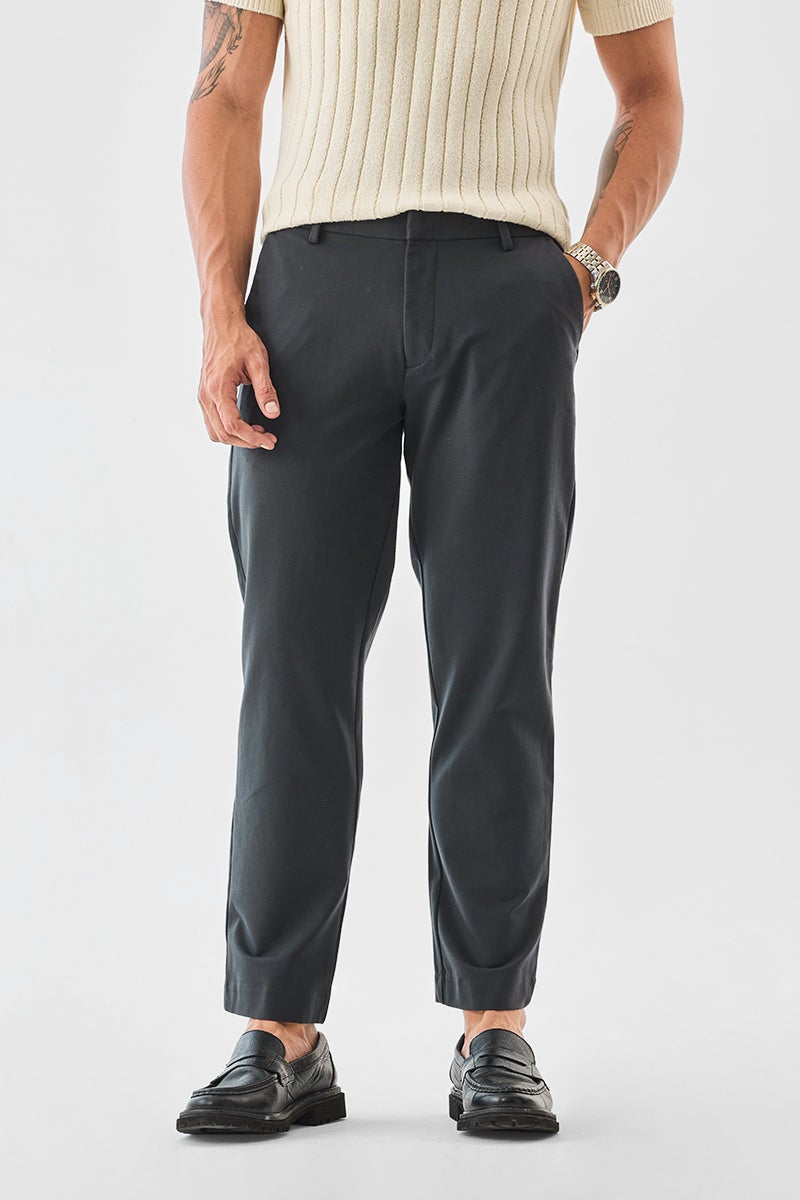SNITCH Slim Fit Stretch Trousers - Image 1