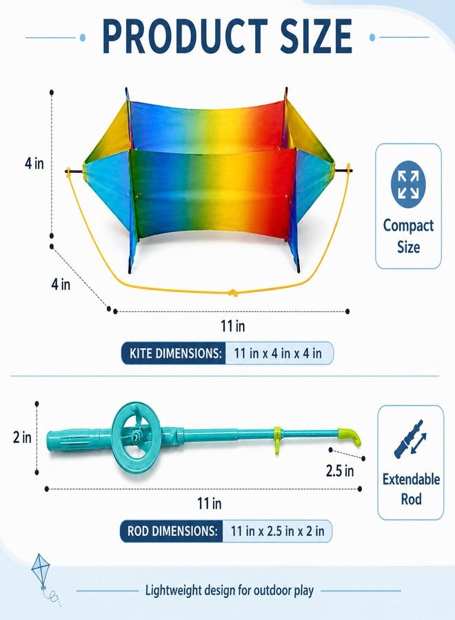 Lovisun Effortless Rotating Kite with Telescopic Fishing Rod – Easy Launch, Stable Flight, Flies High & Low in Level 3 Winds - Image 3