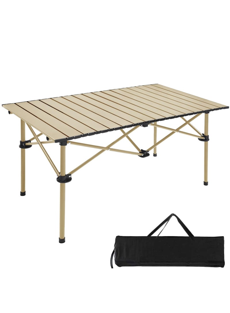 Bukela Outdoor Folding Portable Picnic Camping Table,Lightweight Roll-up Table with Easy Carrying Bag for Indoor,Outdoor,Camping, Beach,Backyard, BBQ, Party, Patio, Picnic - Image 1