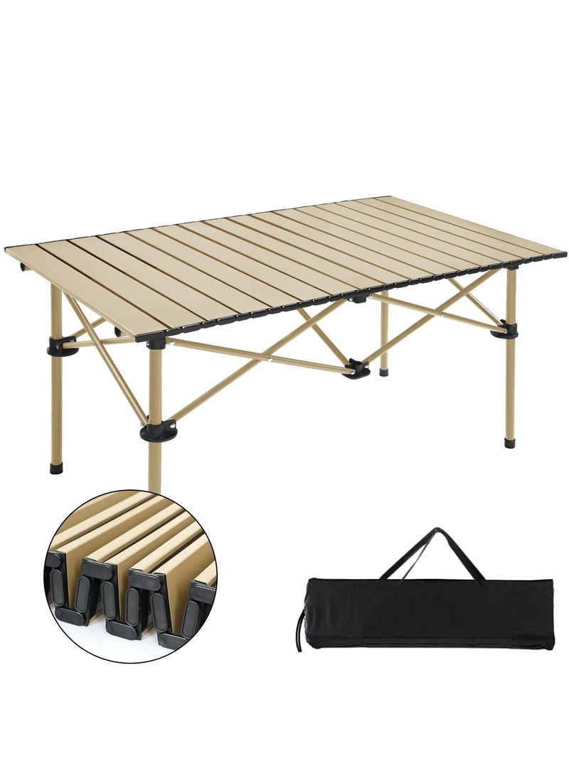 Bukela Outdoor Folding Portable Picnic Camping Table,Lightweight Roll-up Table with Easy Carrying Bag for Indoor,Outdoor,Camping, Beach,Backyard, BBQ, Party, Patio, Picnic - Image 4