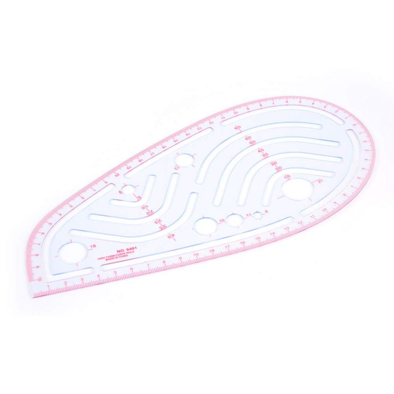 woobles Armhole Ruler Metric French Curve Sewing Ruler Sleeve Armhole Peach Costume Dressmaker Tool Patchwork Ruler Tailor Ruler Pattern Maker - Image 1