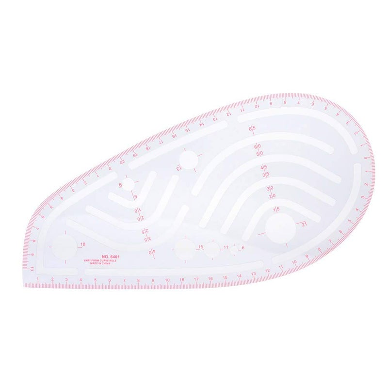 woobles Armhole Ruler Metric French Curve Sewing Ruler Sleeve Armhole Peach Costume Dressmaker Tool Patchwork Ruler Tailor Ruler Pattern Maker - Image 3