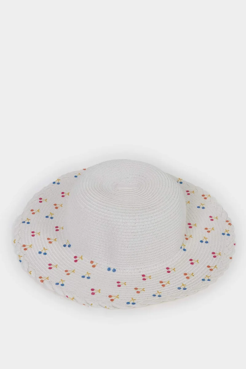 ديفاكتو Girl Printed Straw Hat