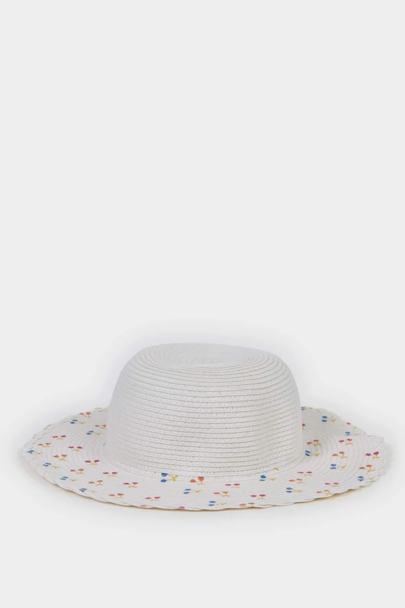 ديفاكتو Girl Printed Straw Hat