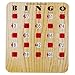 MR CHIPS Large 1475 L x 675 W JamProof Finger Tip Bingo Master Board Card with Large 34 Sliding Windows Thick 5 Ply Cardboard Tan Woodgrain Style Perfect for Tracking Bingo Games - Image 3