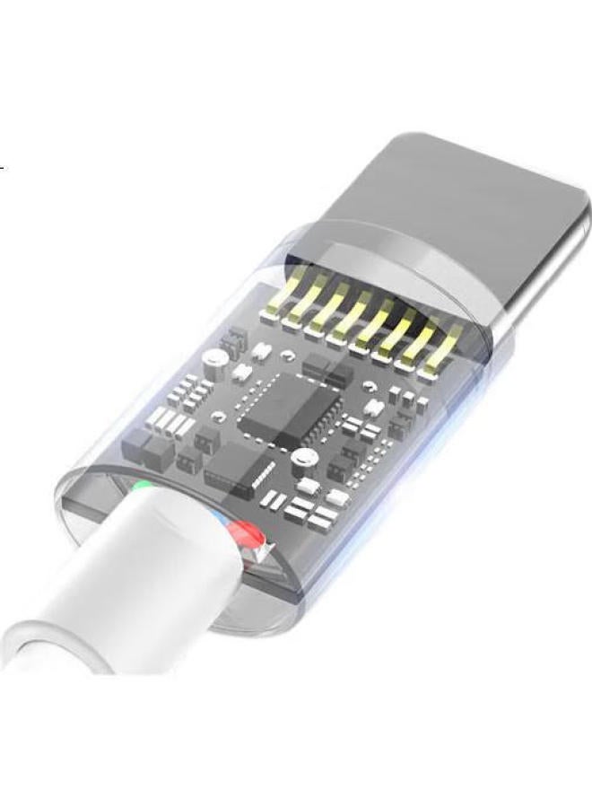 Lenvog Lanwogang [2-Pack] Data Cable Charging Cord 2A Fast Charging For Iphone 14/13/12/11/Ipad Tablet, 2 Meters, White - Image 2