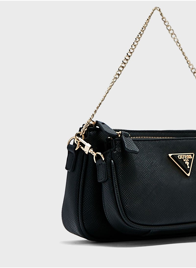 GUESS - Noelle Double Pouch Crossbody Bag - Image 1