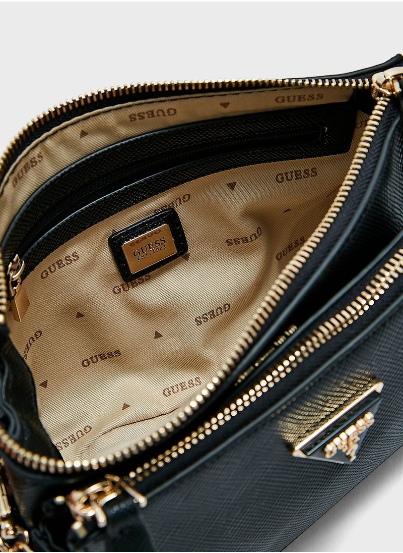 GUESS - Noelle Double Pouch Crossbody Bag - Image 1