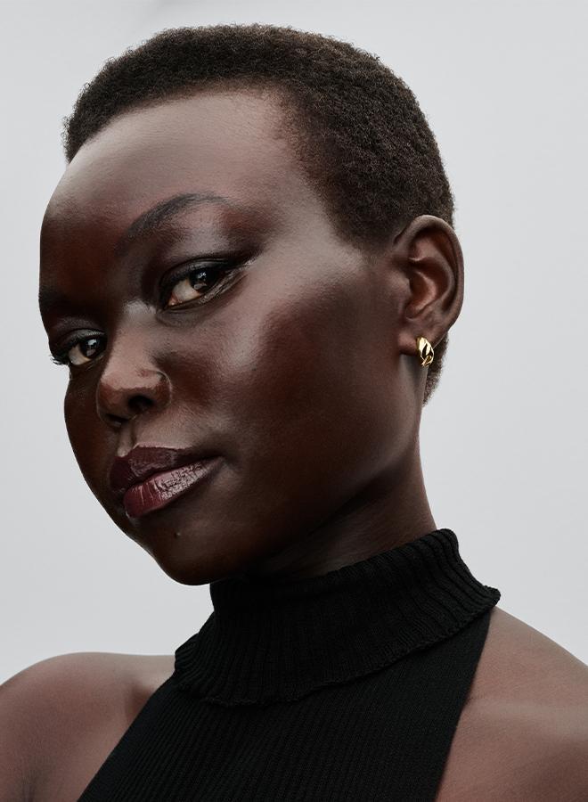 PANDORA Rippled Open Hoop Earrings - Image 2