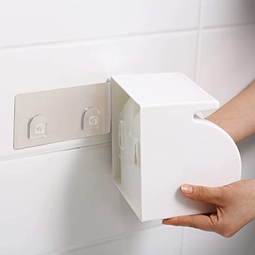 Zeinwap Magic Sticker Series Toilet/Tissue Paper Holder with Mobile Rack Standard Size (Pack of 1) - Image 4