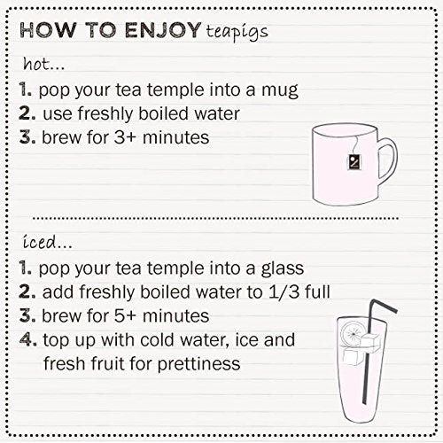 teapigs Lemon & Ginger Herbal Tea Bags Made With Whole Leaves (1 Pack of 15 Tea bags) (520) - Image 4