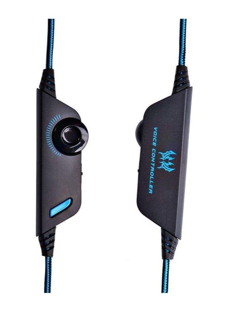 ELTRAZONE G2000 Gaming Headset, Surround Stereo Gaming Headphones with Noise Cancelling Mic, LED Lights & Soft Memory Earmuffs, Works with PS4, Nintendo Switch, PC Mac Computer Games  - Image 4