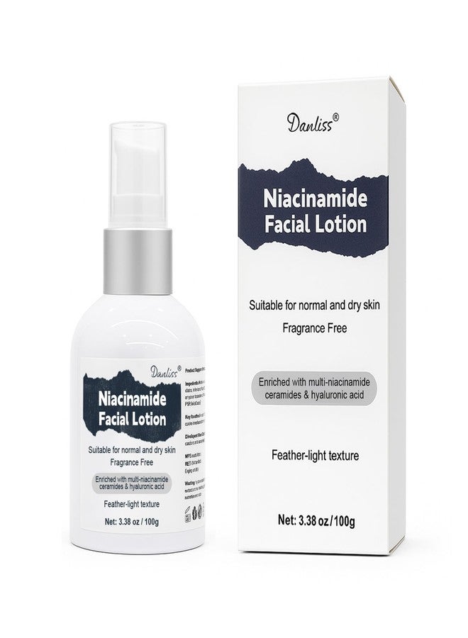 danliss Niacinamide Moisturizer Cream, Hyaluronic Acid & Squalane for Face, Lightweight Daily Lotion for Dry Skin, Strengthens Skin Barrier, Provides Instant Comfort & Lasting Hydration, Unscented 3.38 oz - Image 1