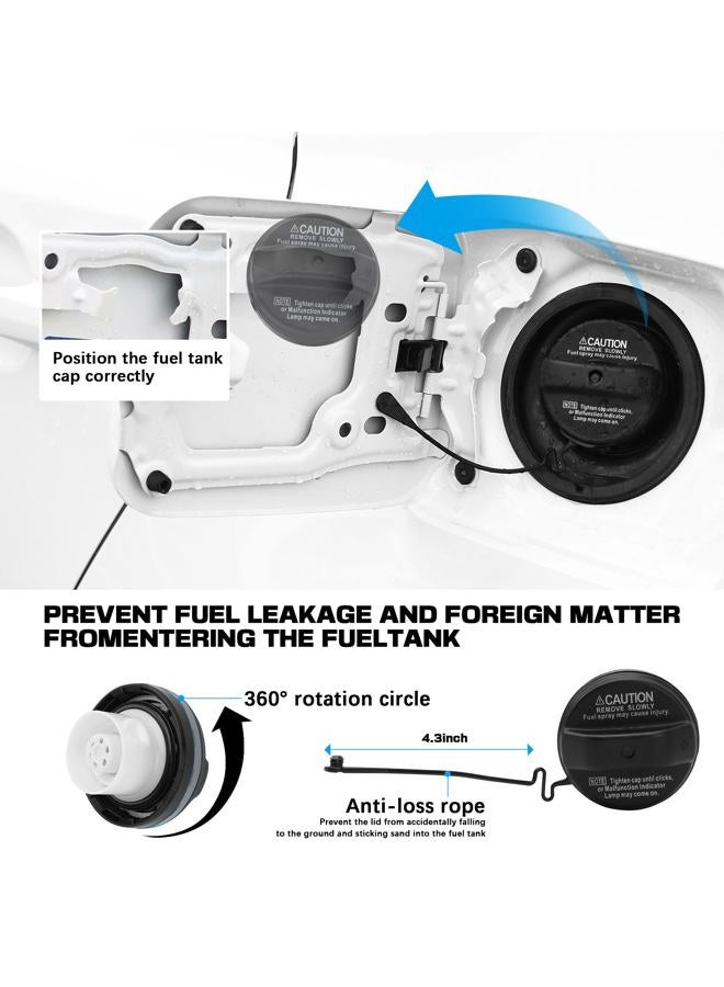 AMICAREP Gas Cap Fuel Cap 77300-33070 Compatible with 2005-2008 Tacoma 2003-2009 4Runner 2004-2006 ES330 2003-2009 GX470 Replaces 10839 - Image 4
