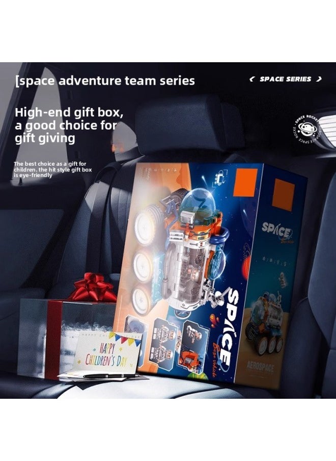 null - Star Product Rocket Building Blocks Assembled Toys Assembled Compatible With Lego Building Blocks A Generation Of 81002-Color:[Exquisite Gift Box] Q Edition Space Exploration Space Shuttle - Image 1