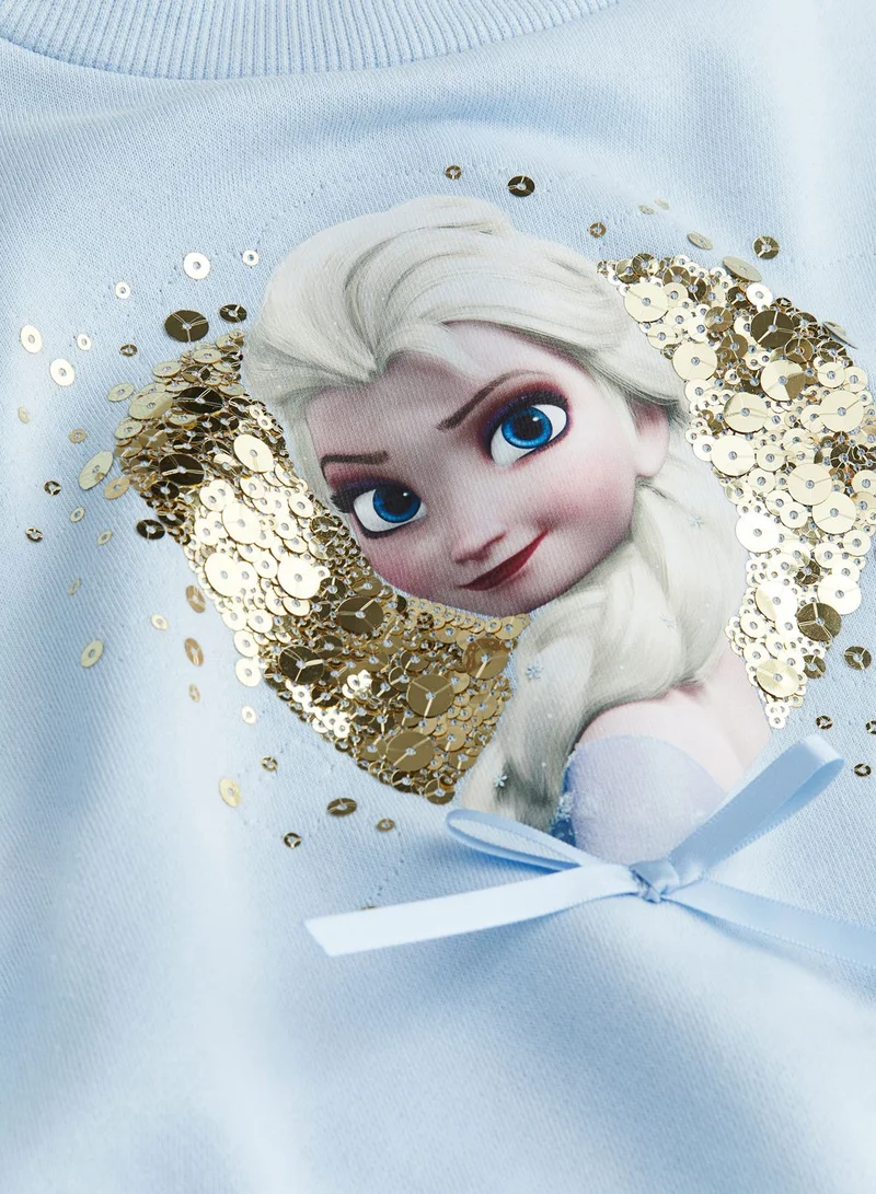 H&M Kids Frozen Elsa Print Sweatshirt