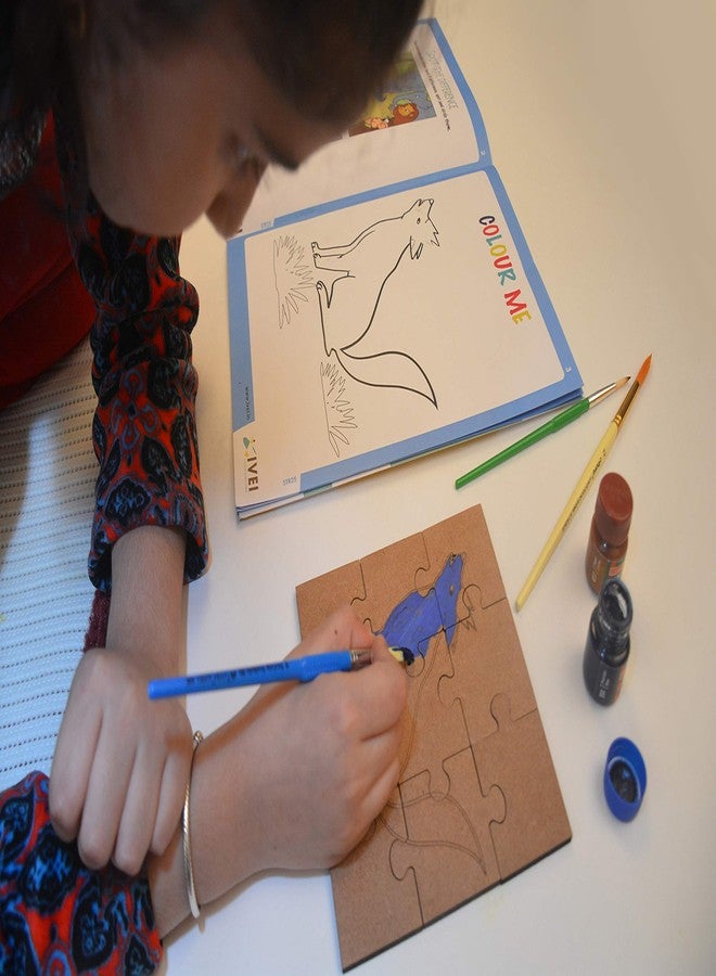 IVEI Panchatantra Kids Learning Book - Workbook and DIY puzzle of Panchatantra Story - Colouring Activity Worksheets - Creative Fun Activity and Education For Kids - The Blue Jackal - Age 4 to 7 Years - Image 5