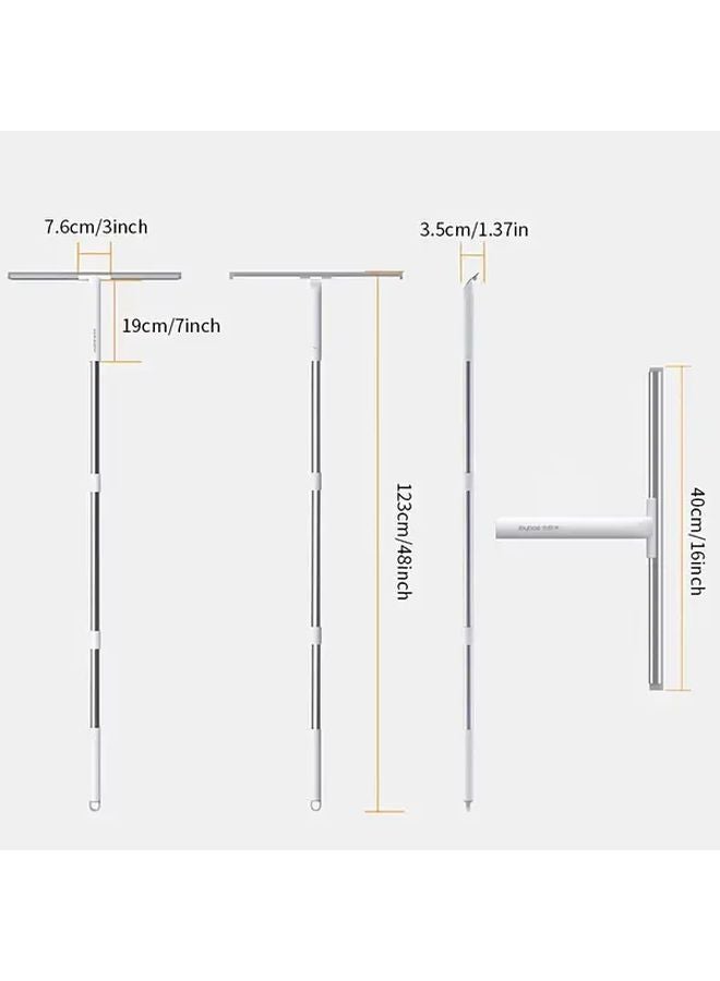 Heavy Duty 40cm Floor And Window Squeegee Stainless Steel Ergonomic Handle - Image 2