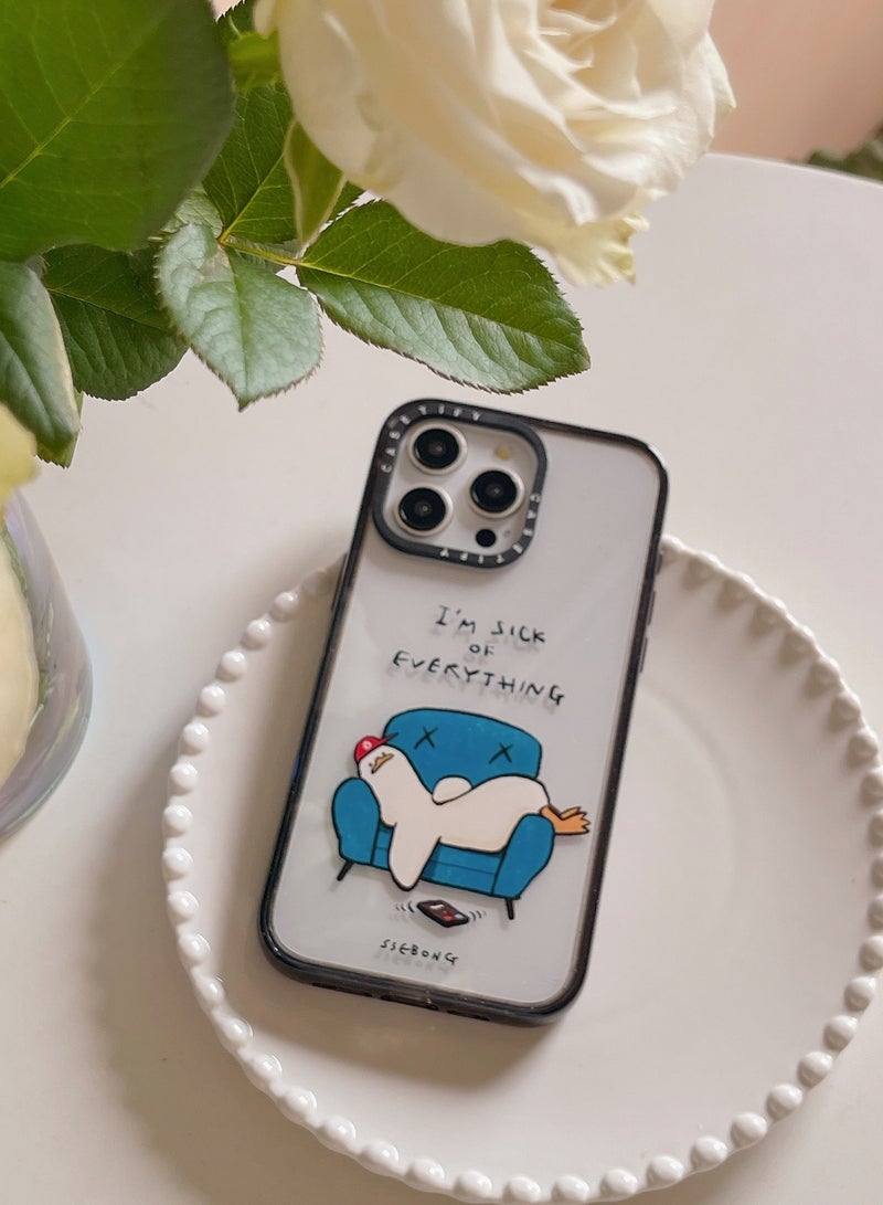 Reclining Duck - iPhone 15 Pro Max Case