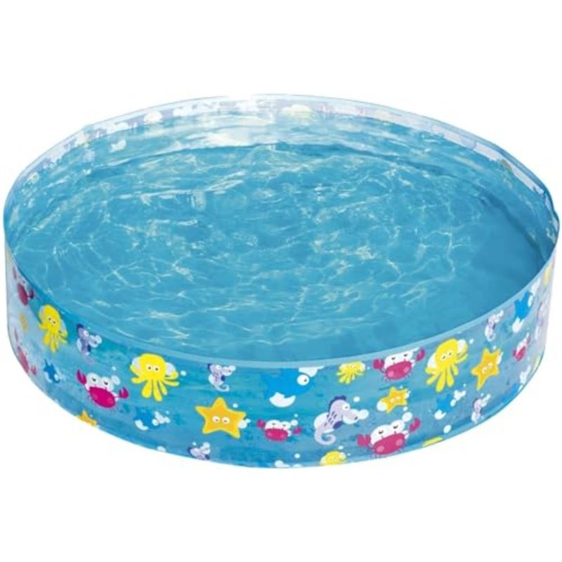 Paddling Pool, Swimming Pool, Inflatable Baby Ball Pit Pool, Small Pool - 48 x 10 Inches, Blue - Image 1