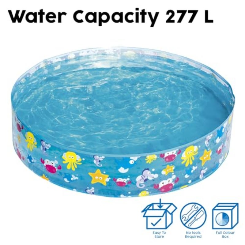 Paddling Pool, Swimming Pool, Inflatable Baby Ball Pit Pool, Small Pool - 48 x 10 Inches, Blue - Image 4