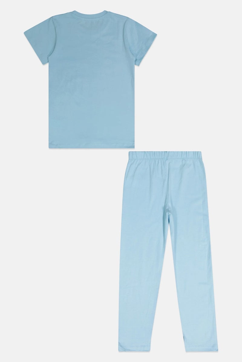 Peanuts Kids Girl 2 Pieces Graphic Print Pajama Set, Multicolor - Image 3