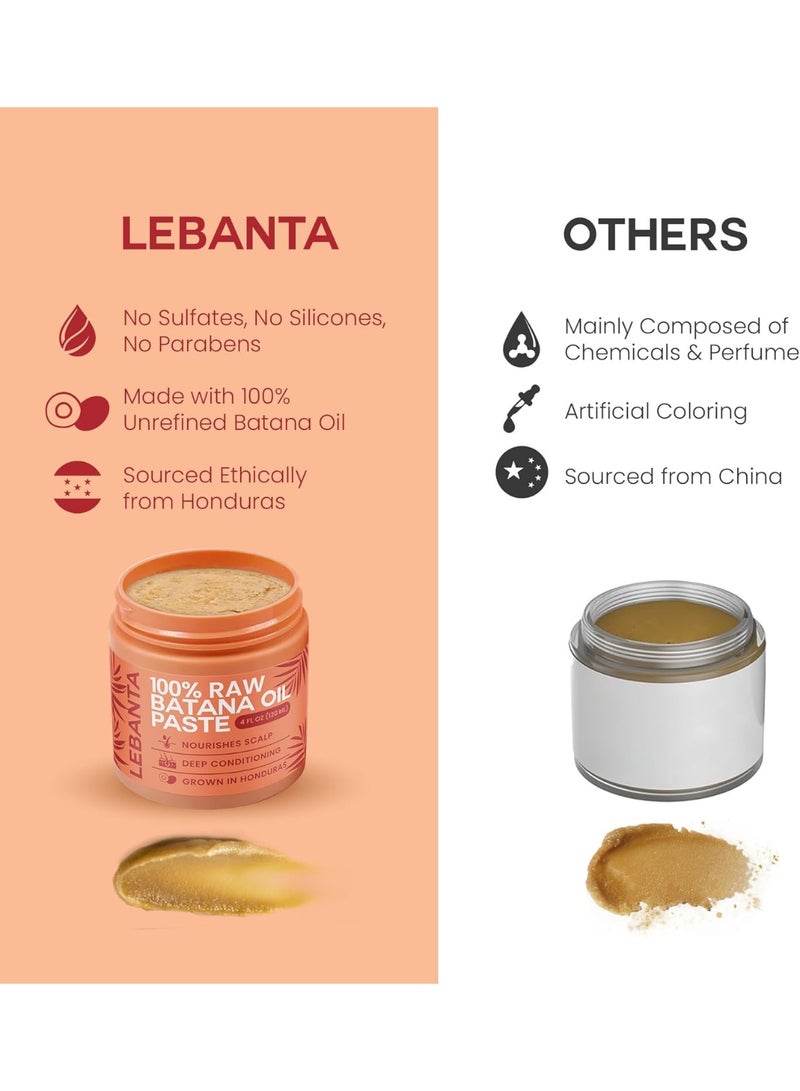 Lebanta Raw Batana Oil for Hair Growth - 100% Pure, Organic 4oz Batana from Honduras for Thick and Strong Natural Hair - Dr. Sebi Unrefined Cold Pressed... - Image 5