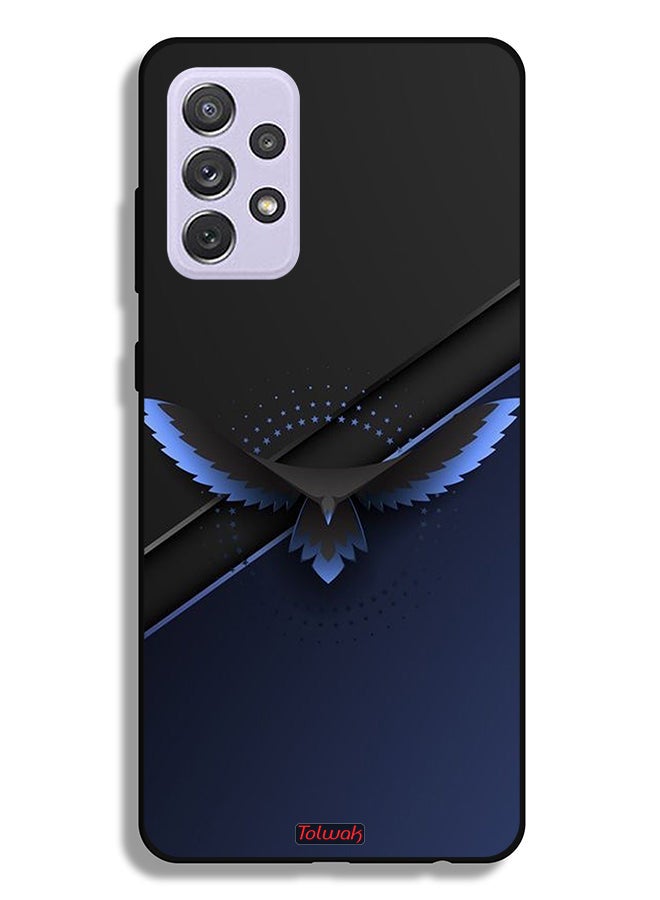 Tolwak جراب حماية لسامسونج جالاكسي A72 5G تصميم فني رقمي تجريدي لنسر - Image 1