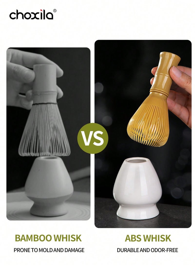 choxila Matcha Whisk Japanese Chasen Resin Tea Brush Detachable Easy to Clean Reusable Powder Whisk for Everyday Use Tea Preparation Gift for Matcha Lovers - Image 5