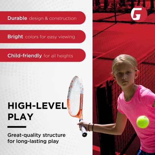GAMMA Sports Junior Tennis Racquet: Quick Kids 21 Inch Tennis Racket - Prestrung Youth Tennis Racquets for Boys and Girls - 93 Inch Head Size - Red - Image 5