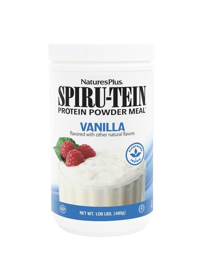 Natures Plus NaturesPlus SPIRU-TEIN, Vanilla - 1.06 lbs - Spirulina Protein Powder - Vitamins & Minerals for Energy - Vegetarian, Gluten Free - 16 Servings  - Image 1