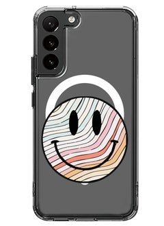 Magnetic Case for Samsung Galaxy S23 Plus 6.6-inch Compatible with MagSafe Wireless Charging, Shockproof Phone Bumper Cover Smiley