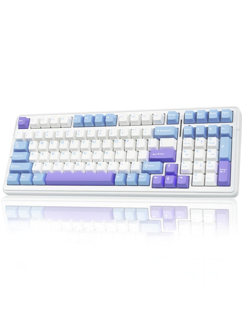 AULA - F99 Wireless Mechanical Keyboard,Tri-mode BT5.0/2.4GHz/USB-C Keyboard,Pre-lubed Linear Switches,Gasket Structure,RGB Backlit Gaming Keyboard - Image 1