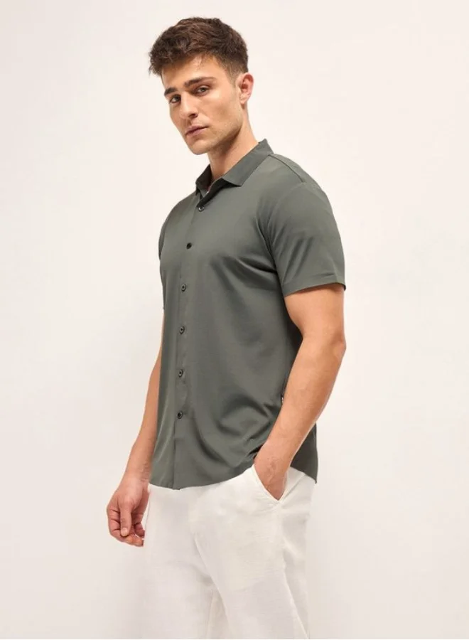 THE BEAR HOUSE Men's Shirt for Casual and Formal Wear | Classic Button-Down Style for Office, Daily Use, Travel, Events & All-Season Outfits | Versatile & Stylish Wardrobe Essential for Every Occasion