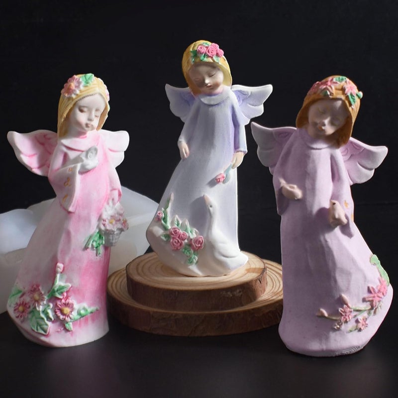 Flexible Silicone Craft Detailed Angelic for Diffuser Art Projects Angelic Wing - Image 3