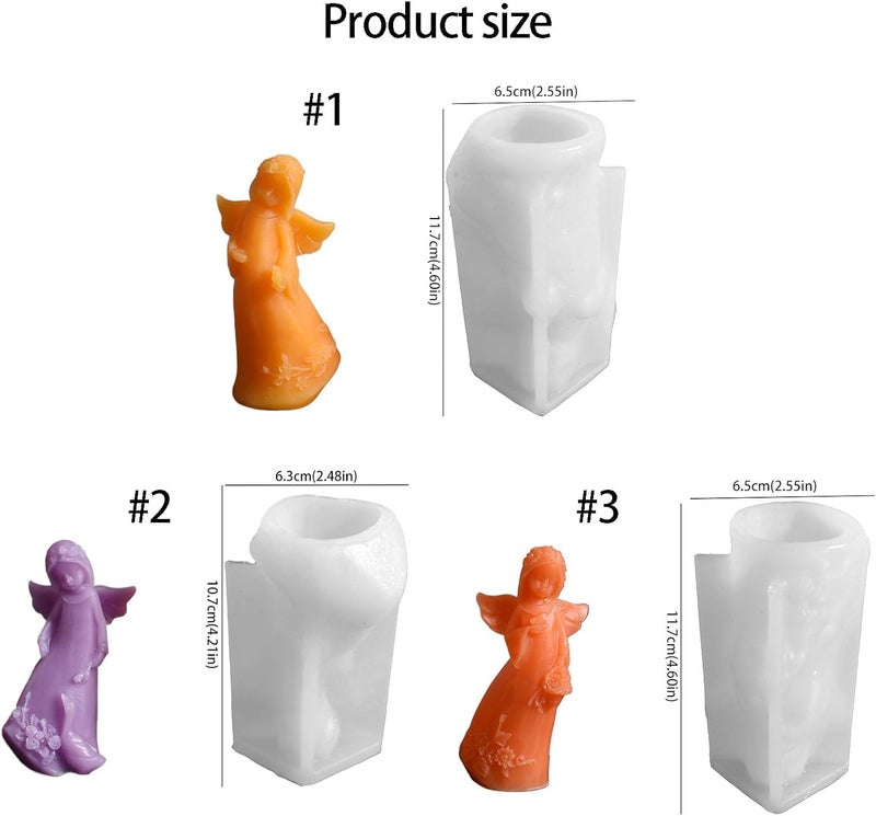 Flexible Silicone Craft Detailed Angelic for Diffuser Art Projects Angelic Wing - Image 5
