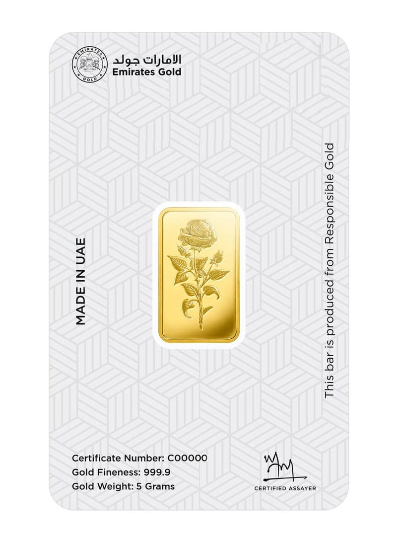 Emirates Gold Emirates Gold 5g Fine Gold Bar - 24k (999.9 Purity)  - Image 2