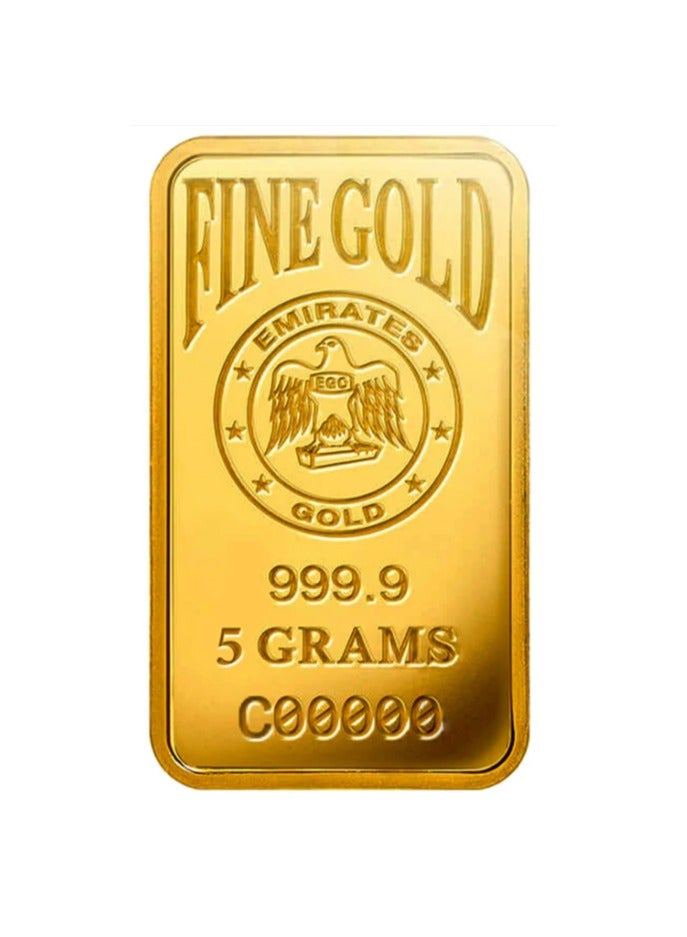 Emirates Gold Emirates Gold 5g Fine Gold Bar - 24k (999.9 Purity)  - Image 3