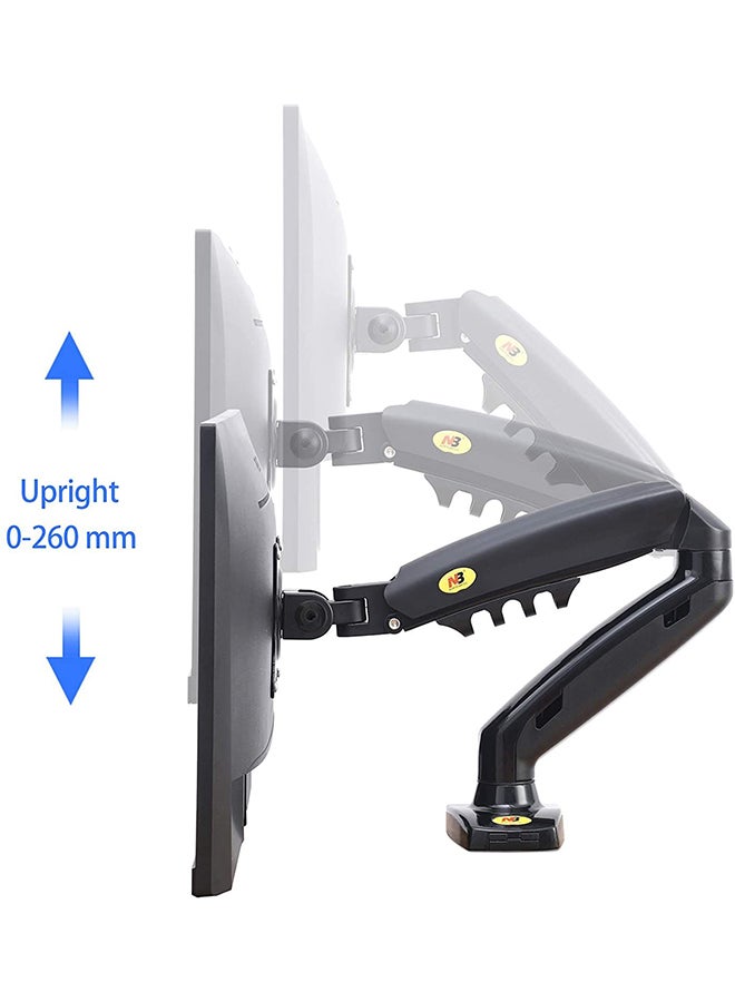 Monitor Desk Mount Stand Full Motion Swivel Arm Gas Spring for 17in-30in Computer From 4.4lbs to 19.8 lbs Black - Image 4