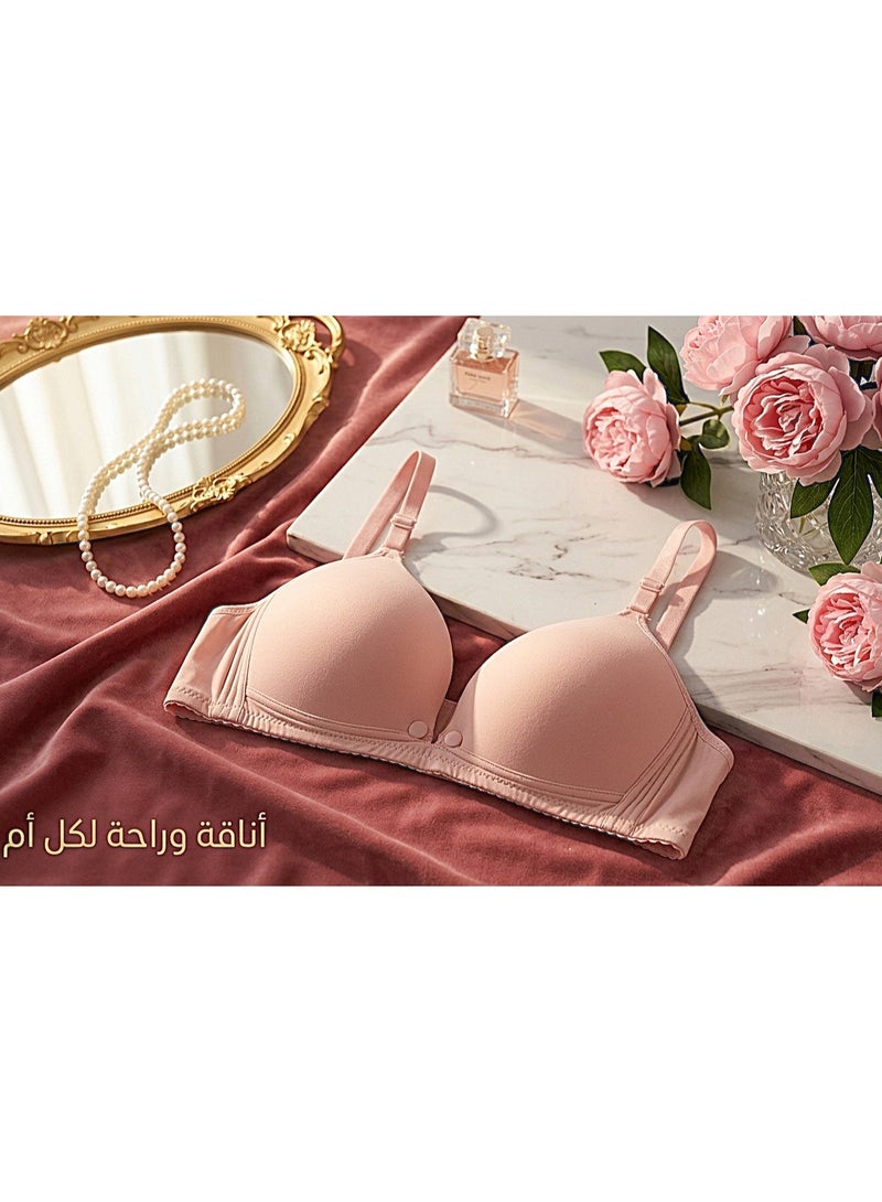 حمالة صدر رضاعة مستوردة بدون أسلاك لتعزيز شكل وحجم الثدي - جوانب عريضة للدعم والرفع - تساعد على تسهيل الرضاعة الطبيعية وتعطي مظهرًا جذابًا - Image 1