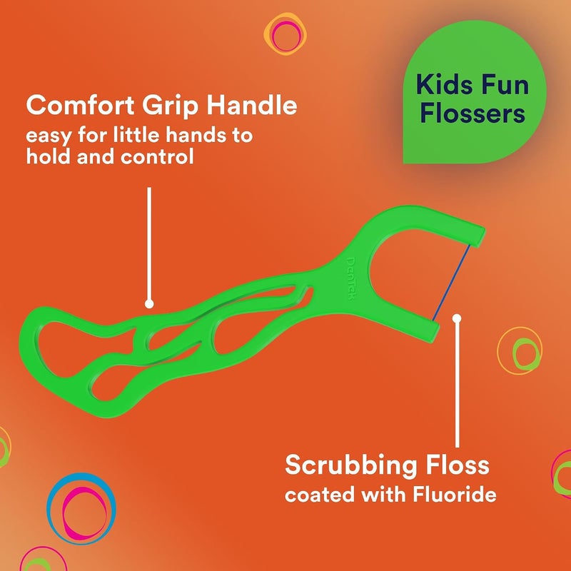 DenTek Kids Fun Flossers, Wild Fruit, 90 Count - Image 5